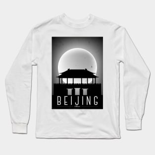 Beijing black and white poster Long Sleeve T-Shirt